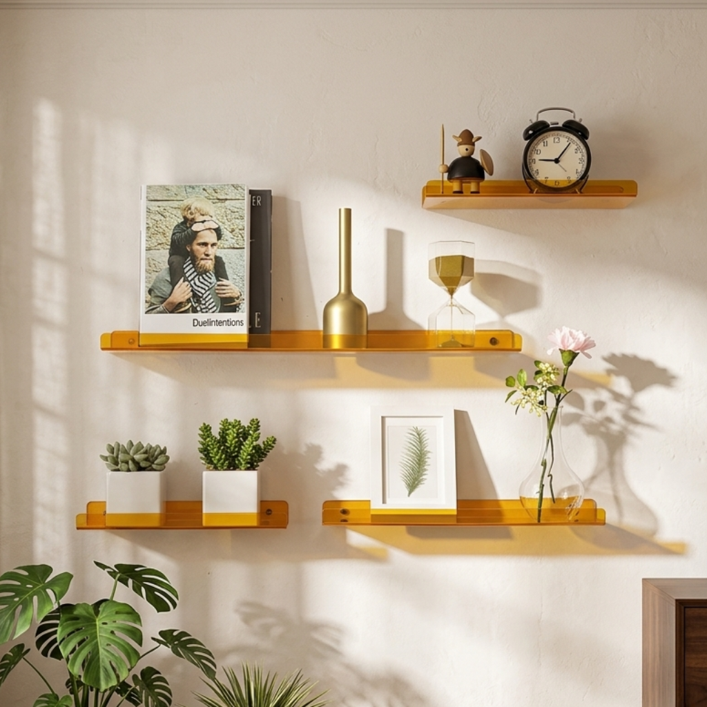 Floating Shelf Acrylic Wall Display Storage Ledge