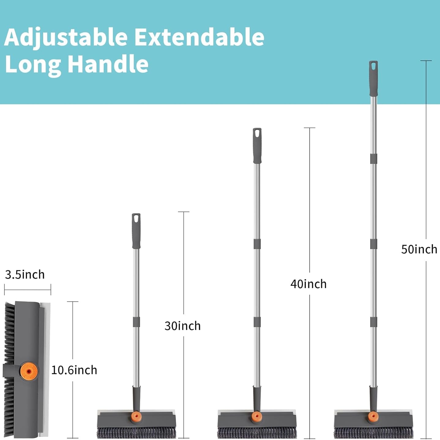 Floor Scrub Brush Heavy Duty Bristle Bathroom Cleaner 6