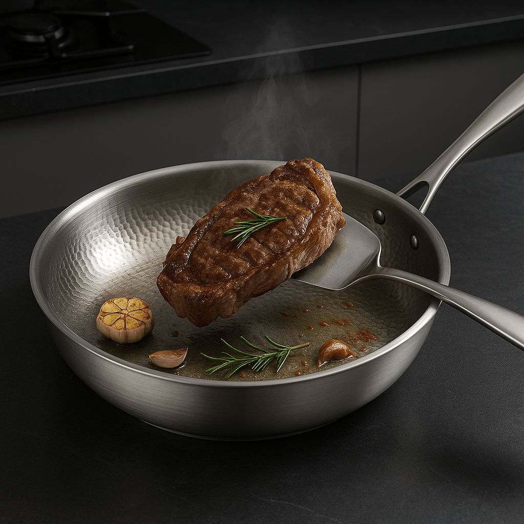Frying Pan Induction Ready Uncoated Cooking Pan