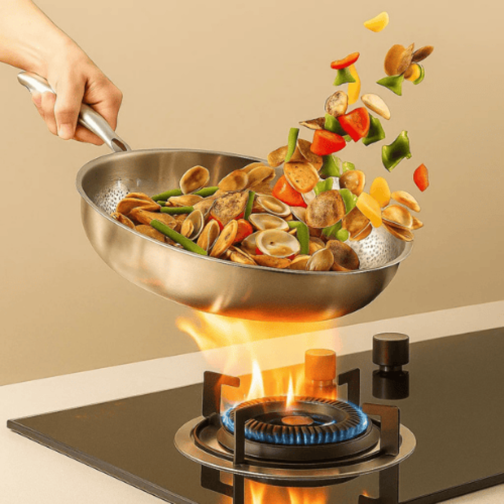 Frying Pan Induction Ready Uncoated Cooking Pan