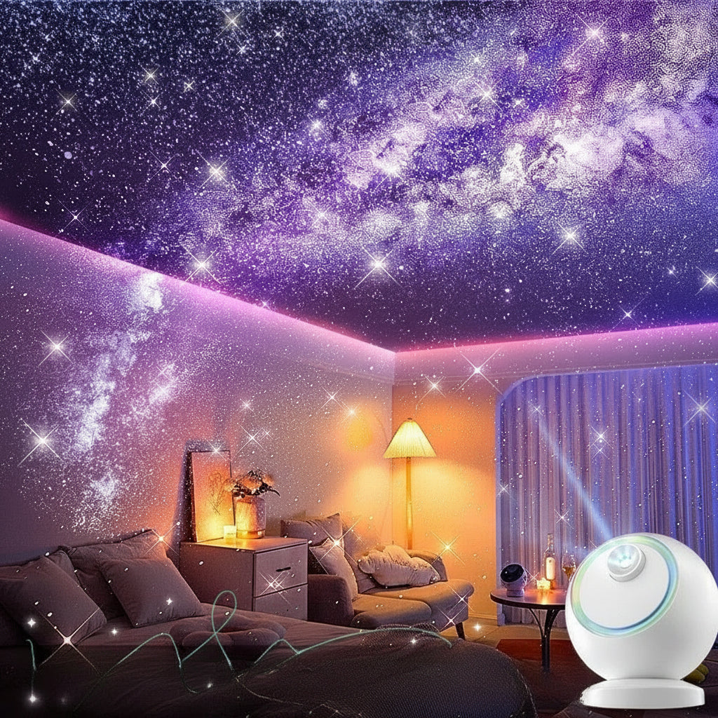Galaxy Projector Night Light Bluetooth Star Ceiling Lamp