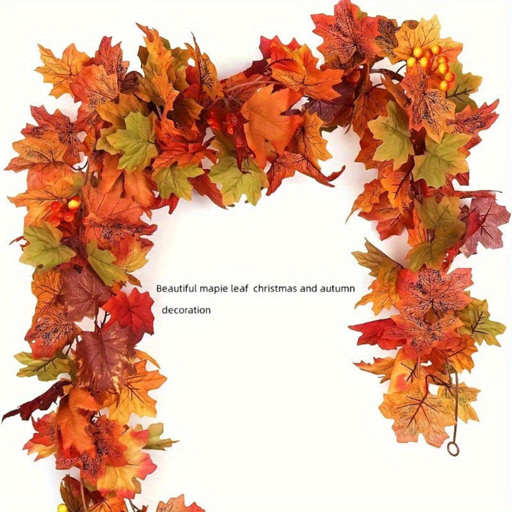 Ghirlande Foglia d'Acero Autunno Caduta Decorazione Casa Interno Esterno Esposizione
