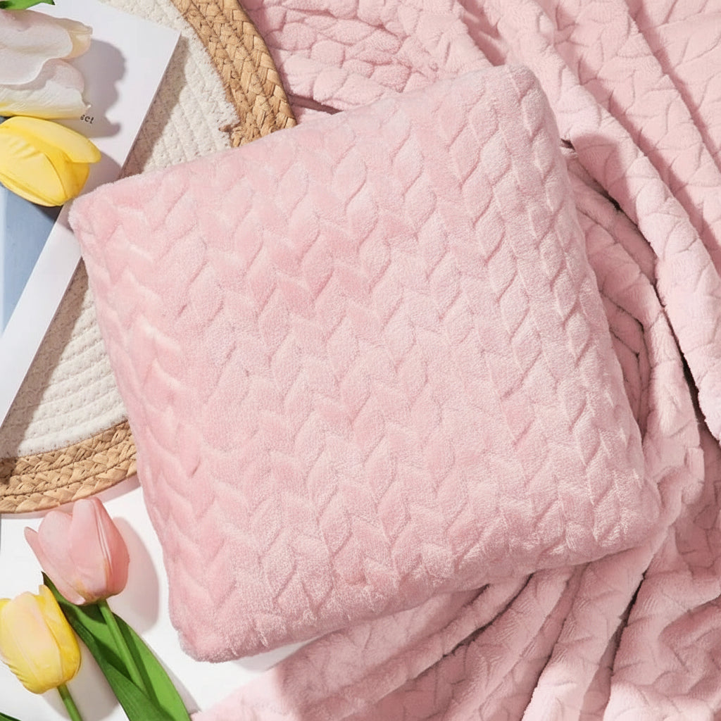 Gift Set Women Cozy Blanket Candle Bath Box