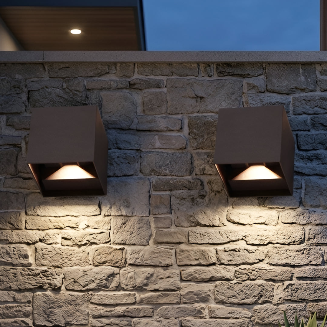 GlowCube LED Wall Light | Adjustable Brightness & Wireless Design for Home/Office
