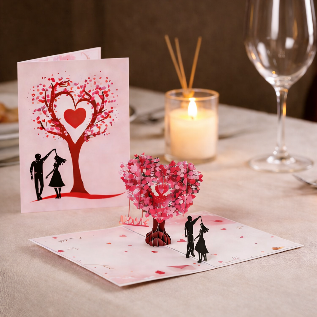 Greeting Card 3D Pop Up Romantic Dance Scene