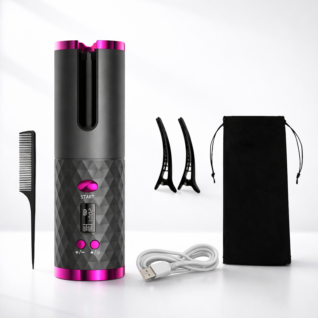 Hair Curler Cordless Automatic Ceramic Curling Iron