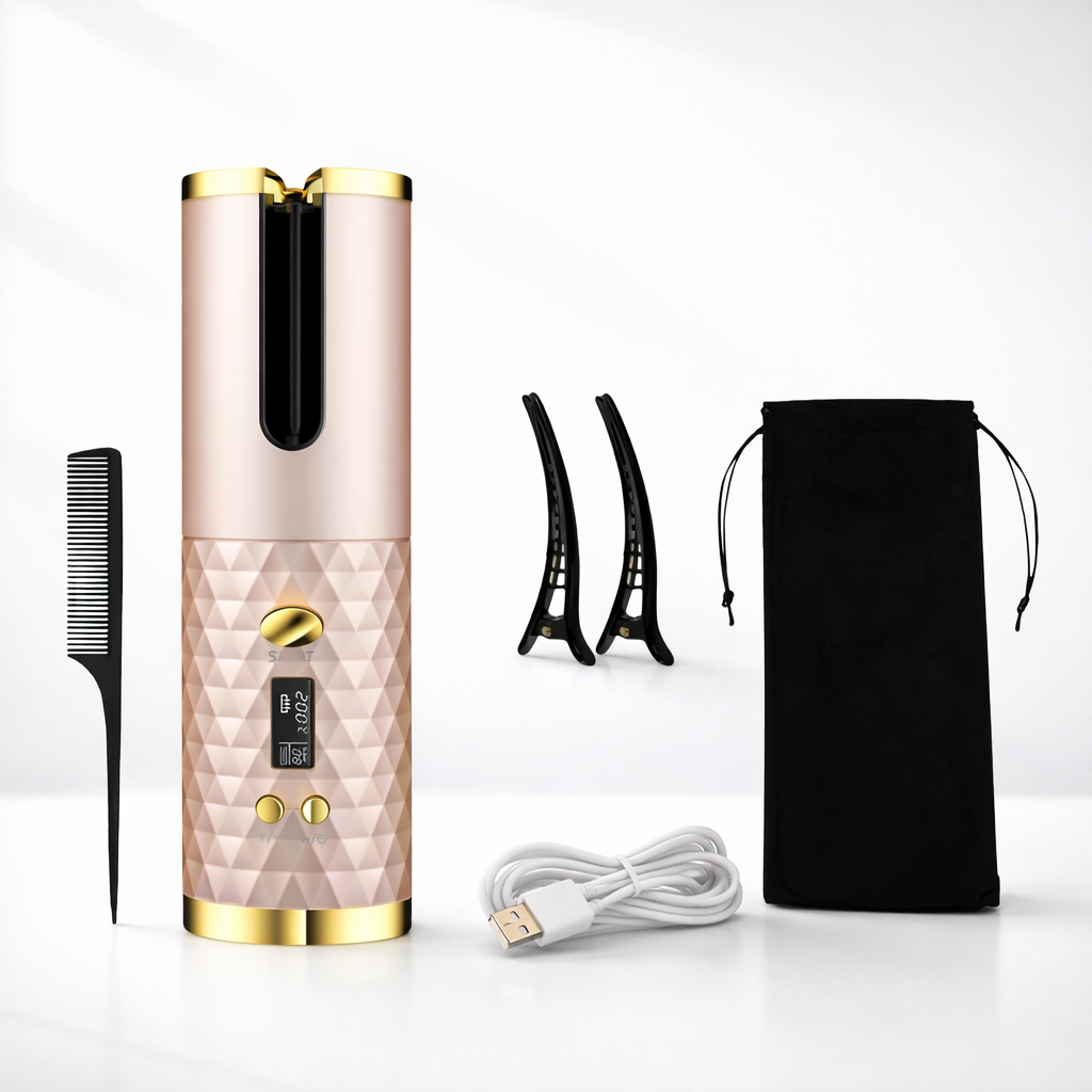 Hair Curler Cordless Automatic Ceramic Curling Iron
