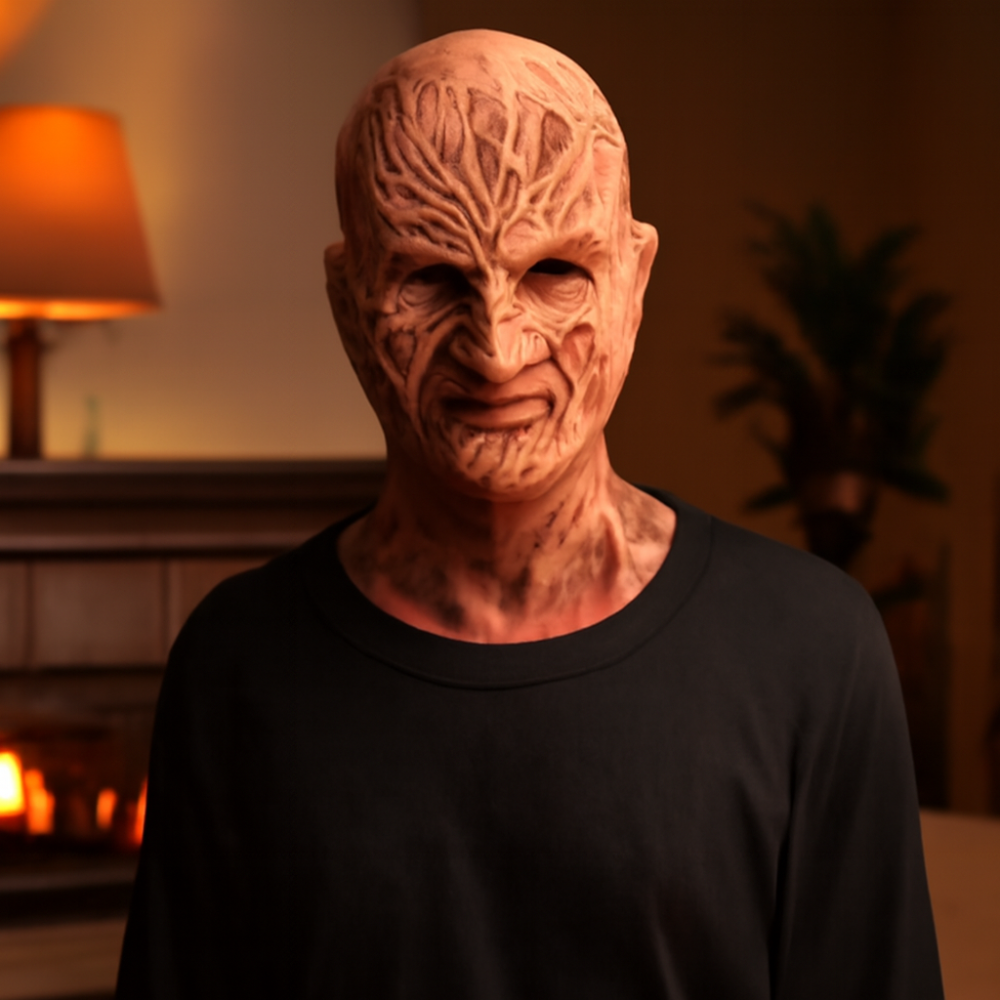 Horror Maske Realistisches Vollkopf-Design