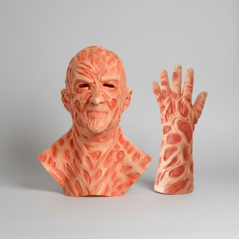 Horror Maske Realistisches Vollkopf-Design