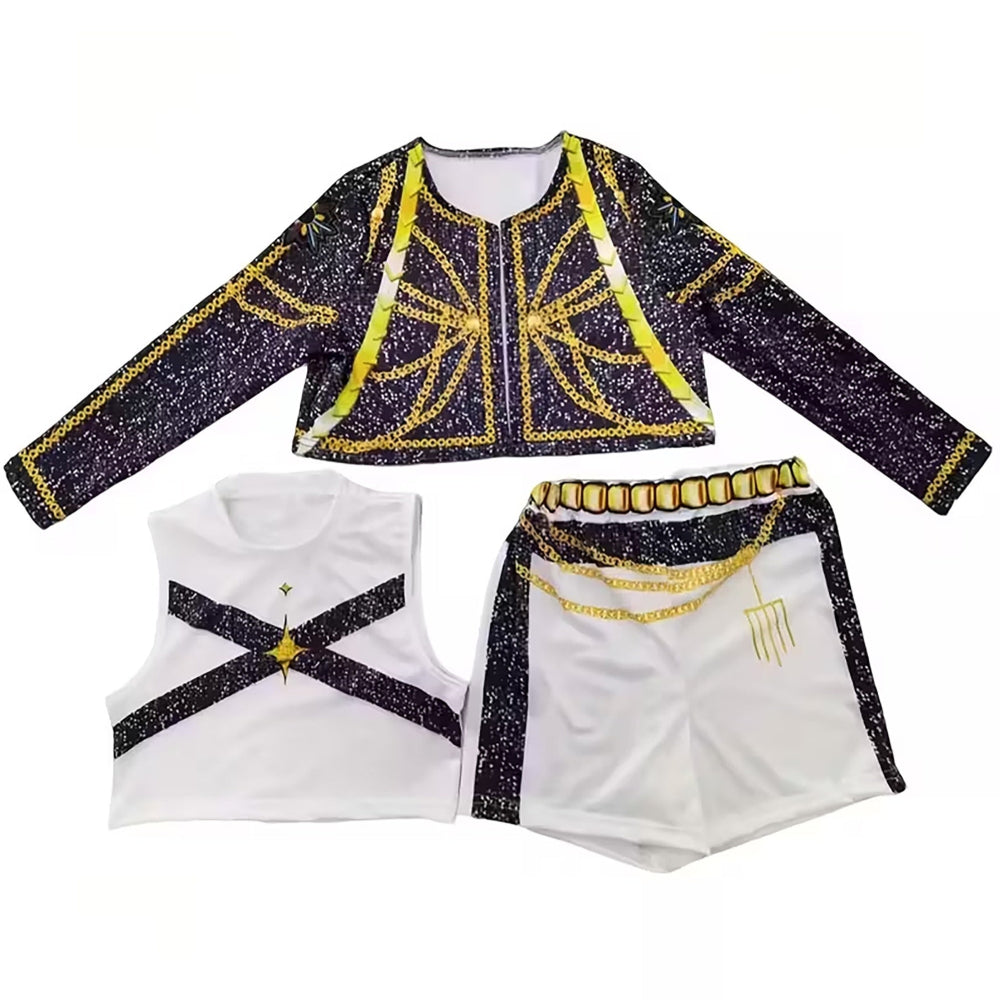 Kids Kpop Hunter Costume Party Outfit