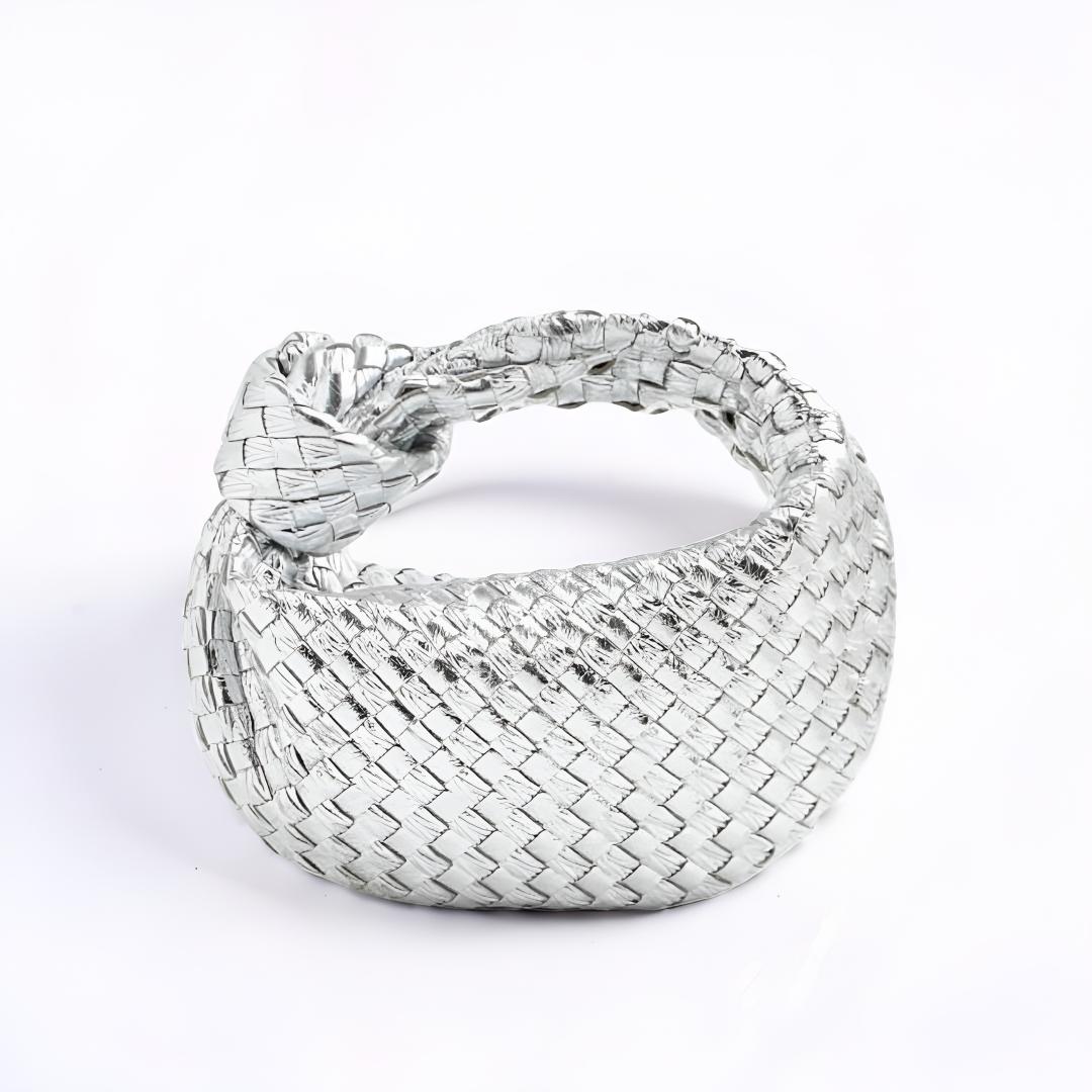 Handbag Woven Purse Knotted Handle Shoulder Bag Casual Tote