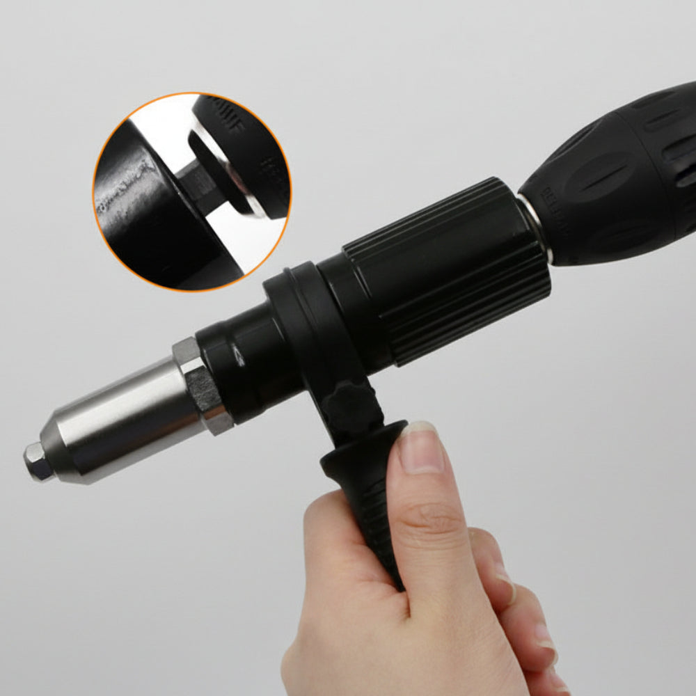 Hardware Tool Rivet Gun Adapter Kit Rivet Set  1