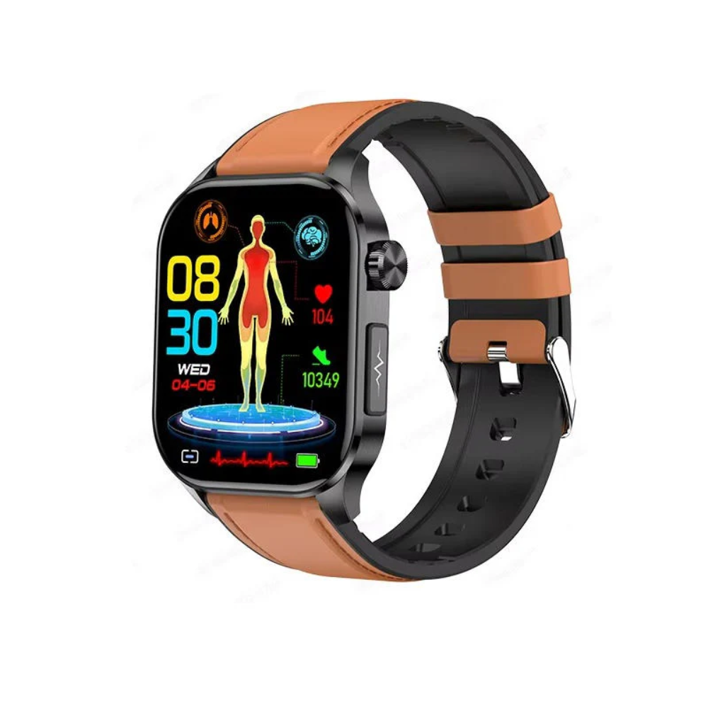 Smartwatch Health Tracker Senior Safety AMOLED Heart Rate Watch