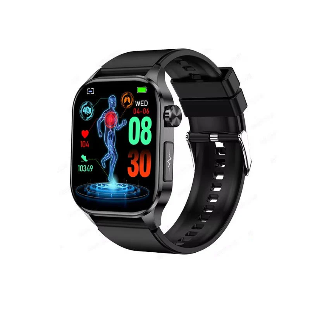 Smartwatch Health Tracker Senior Safety AMOLED Heart Rate Watch