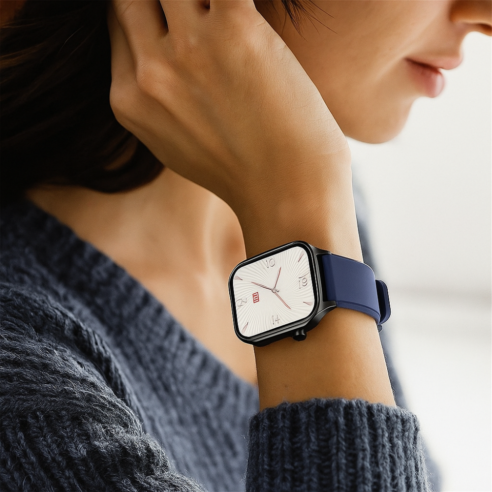 Smartwatch Health Tracker Senior Safety AMOLED Heart Rate Watch