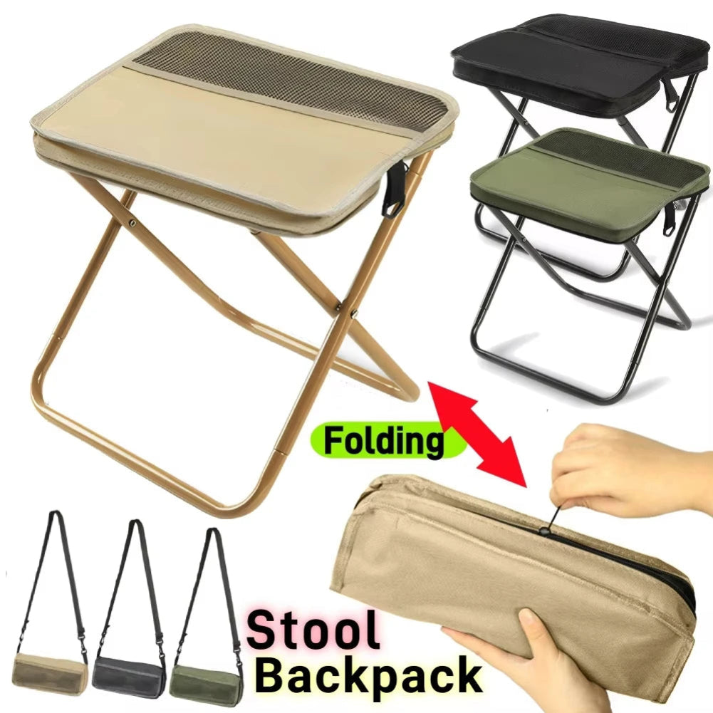 Hiking Folding Stool Portable Seat Camping Outdoor 5