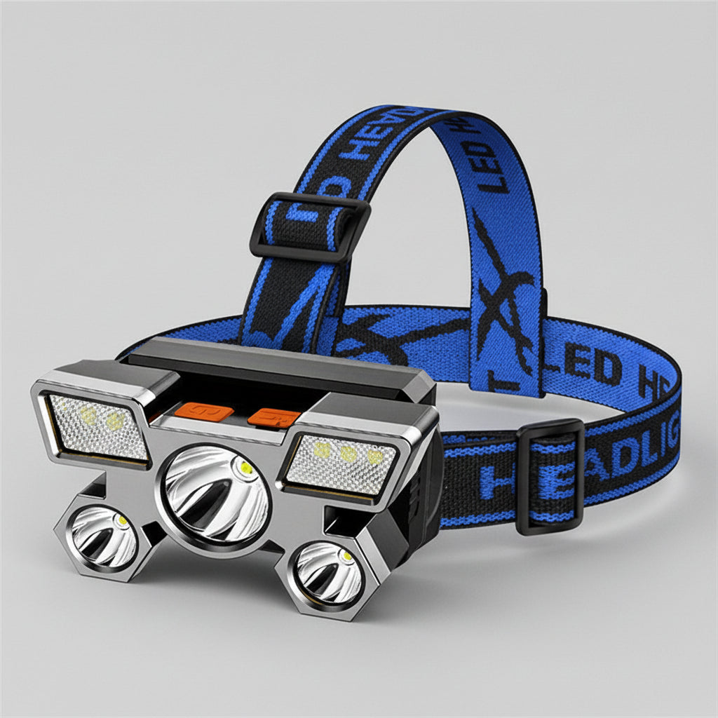 Hiking LED Headlamp USB Rechargeable 800 Lumen Torch 1