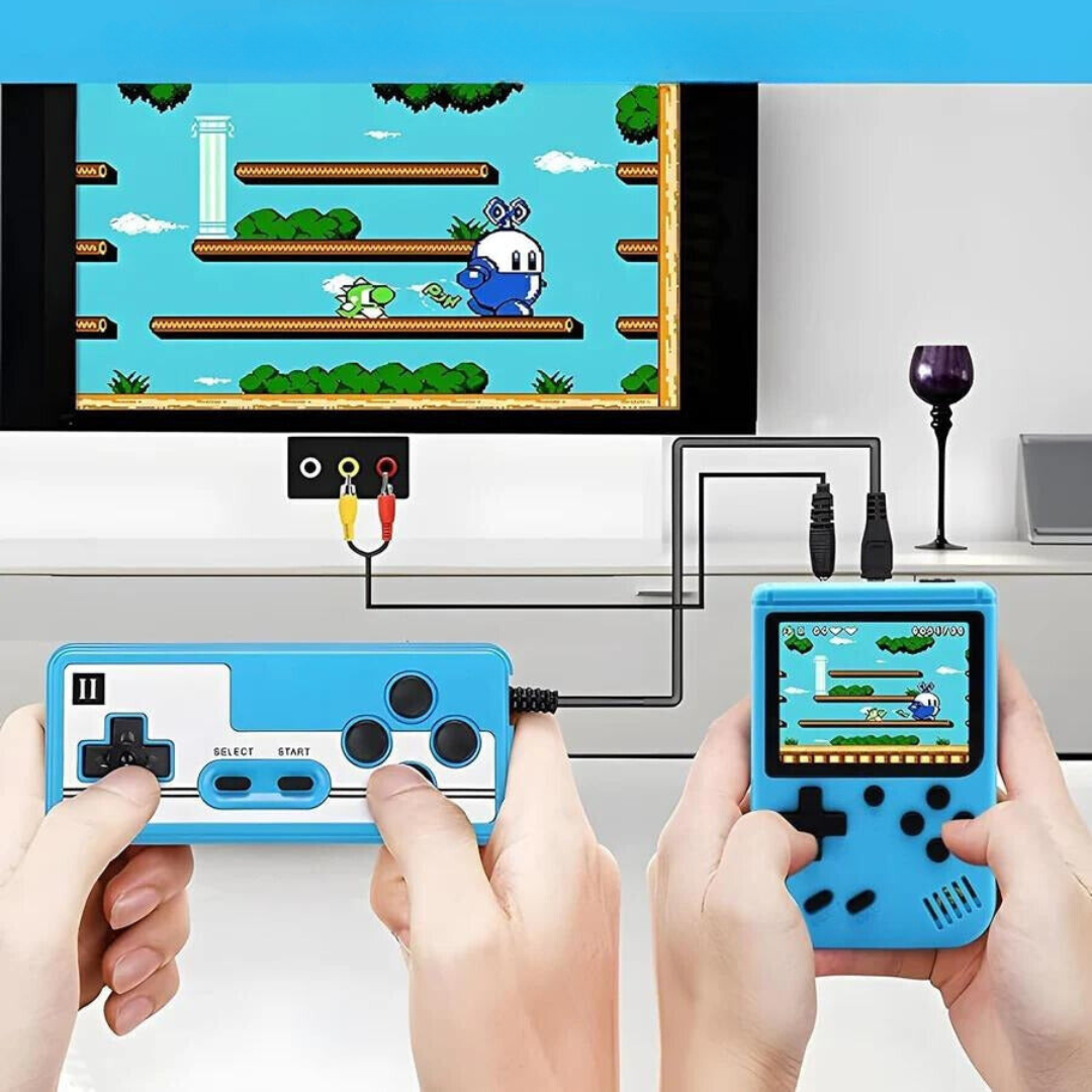 Video Game Console with Retro Handheld Style