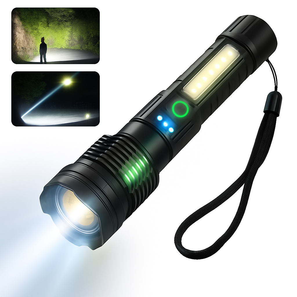 Jagdausrüstung Wiederaufladbare LED Taktische Taschenlampe