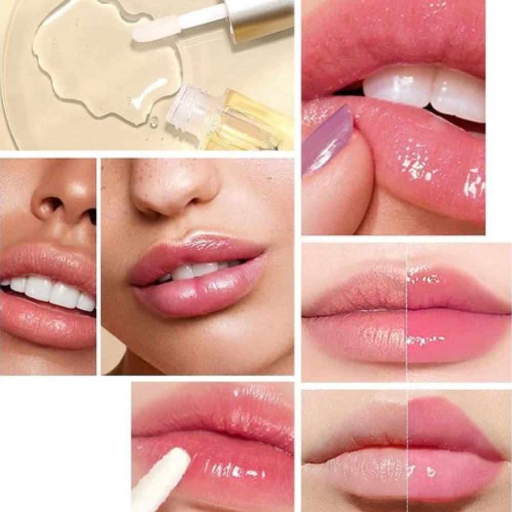 Lip Gloss Hydrating Plumper Duo Day Night Moisturizing Serum Set