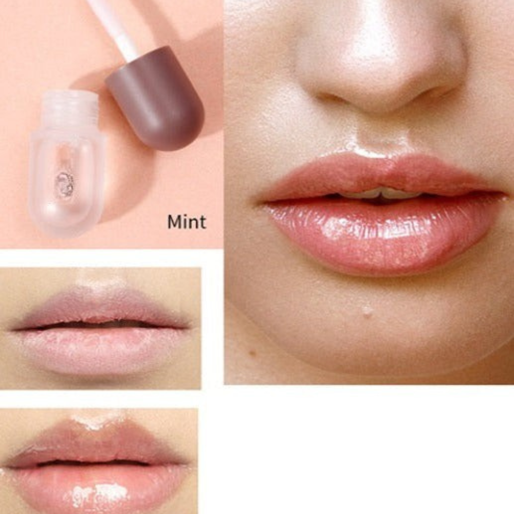 Lip Gloss Hydrating Plumper Duo Day Night Moisturizing Serum Set