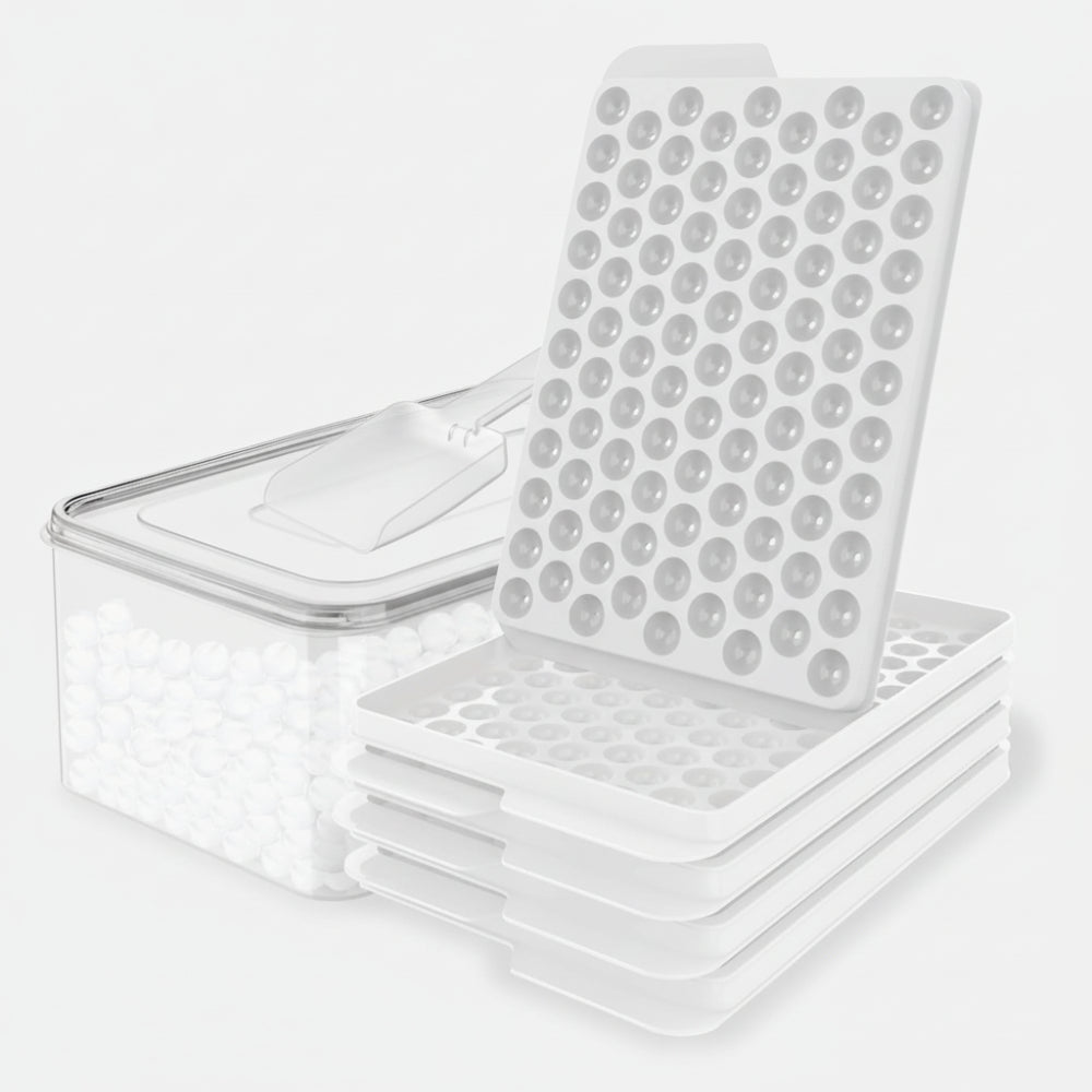 Ice Cube Tray Mini Pebble Silicone Freezer Molder 8