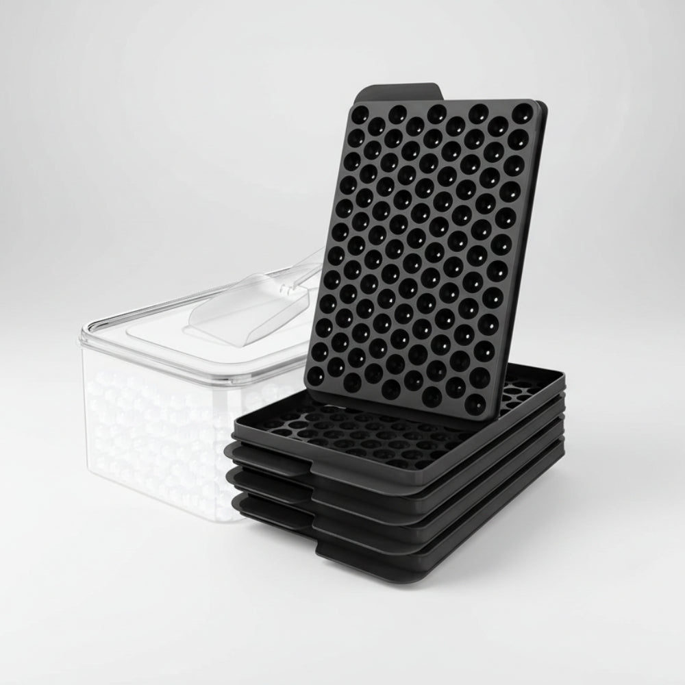 Ice Cube Tray Mini Pebble Silicone Freezer Molder 9