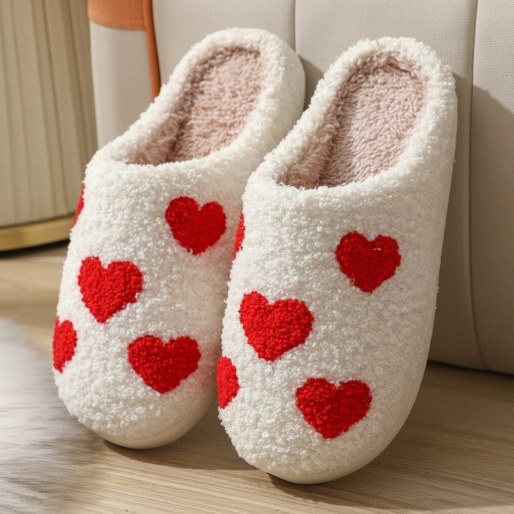 Womens Cozy Fuzzy Indoor Slippers Slip On House Shoes