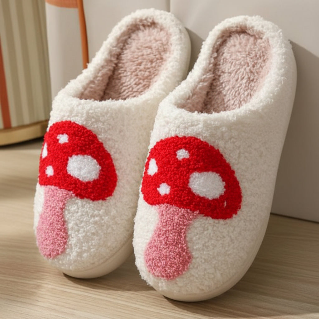 Womens Cozy Fuzzy Indoor Slippers Slip On House Shoes