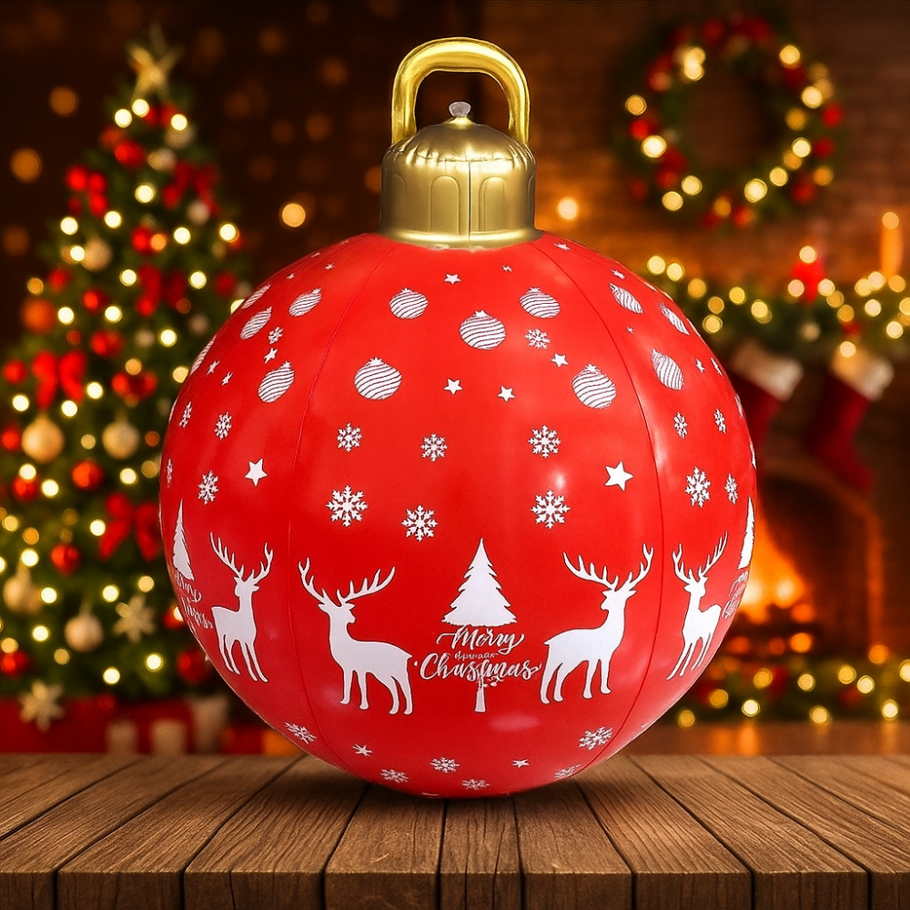 Vánoční nafukovací venkovní dekorace velký dvůr sváteční míč