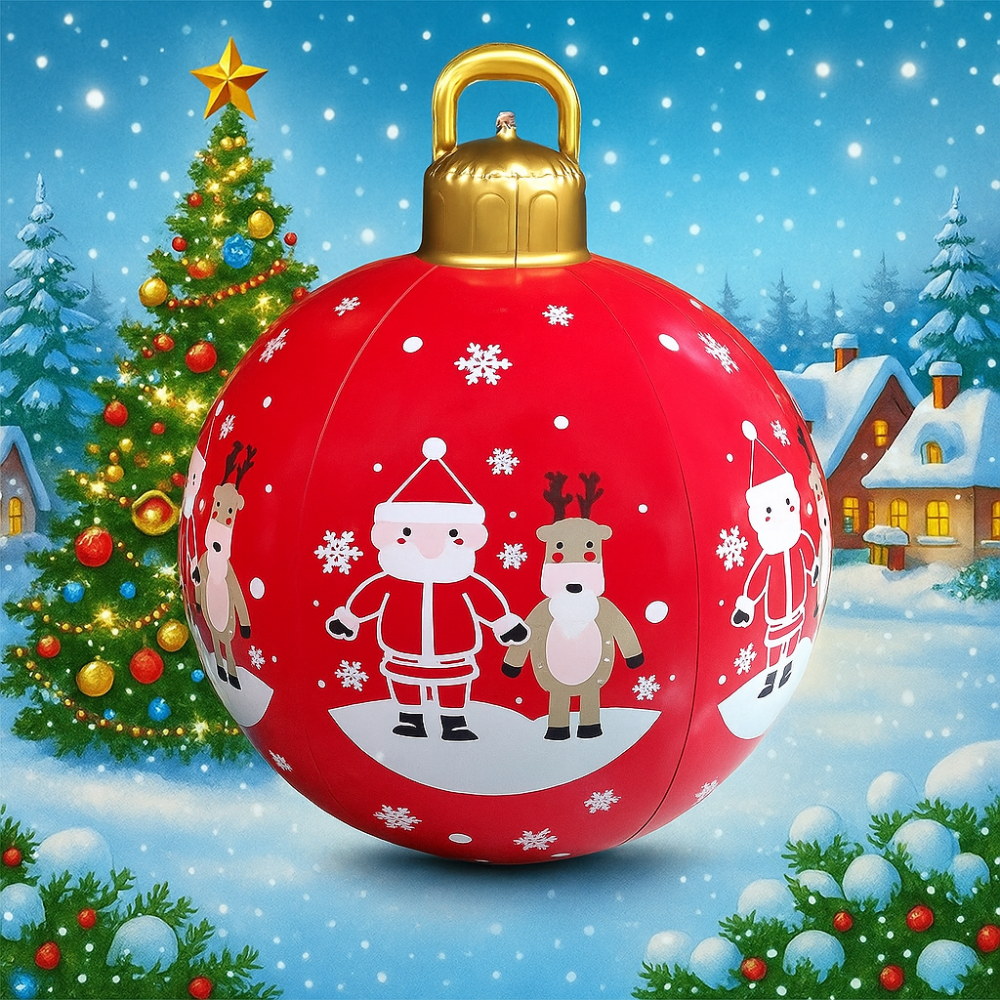 Vánoční nafukovací venkovní dekorace velký dvůr sváteční míč