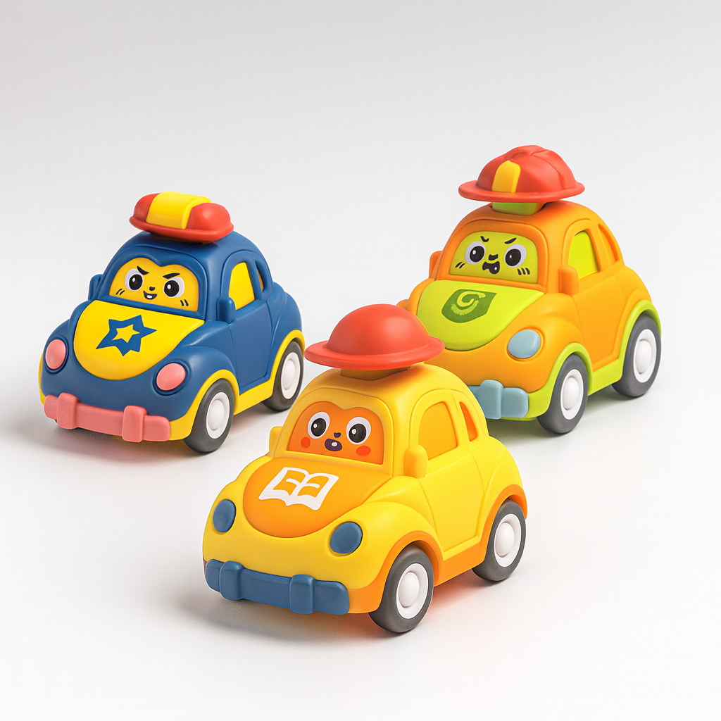 Toy Cars Plastic Educational Vehicle Playset