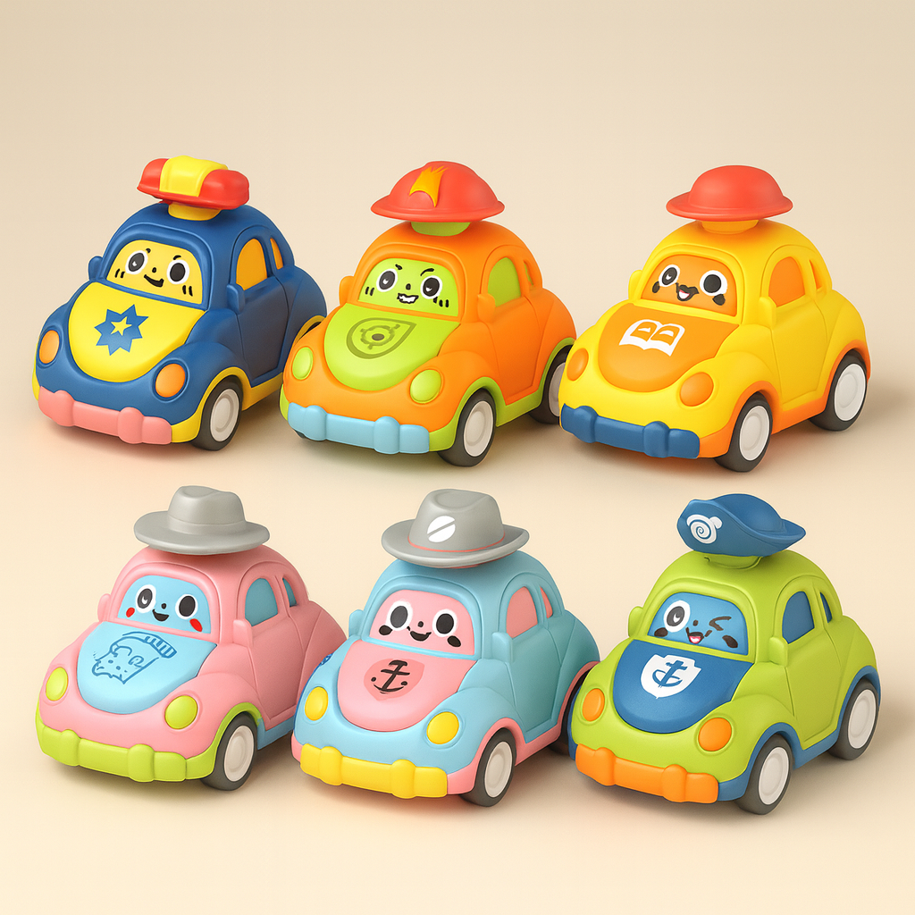 Toy Cars Plastic Educational Vehicle Playset