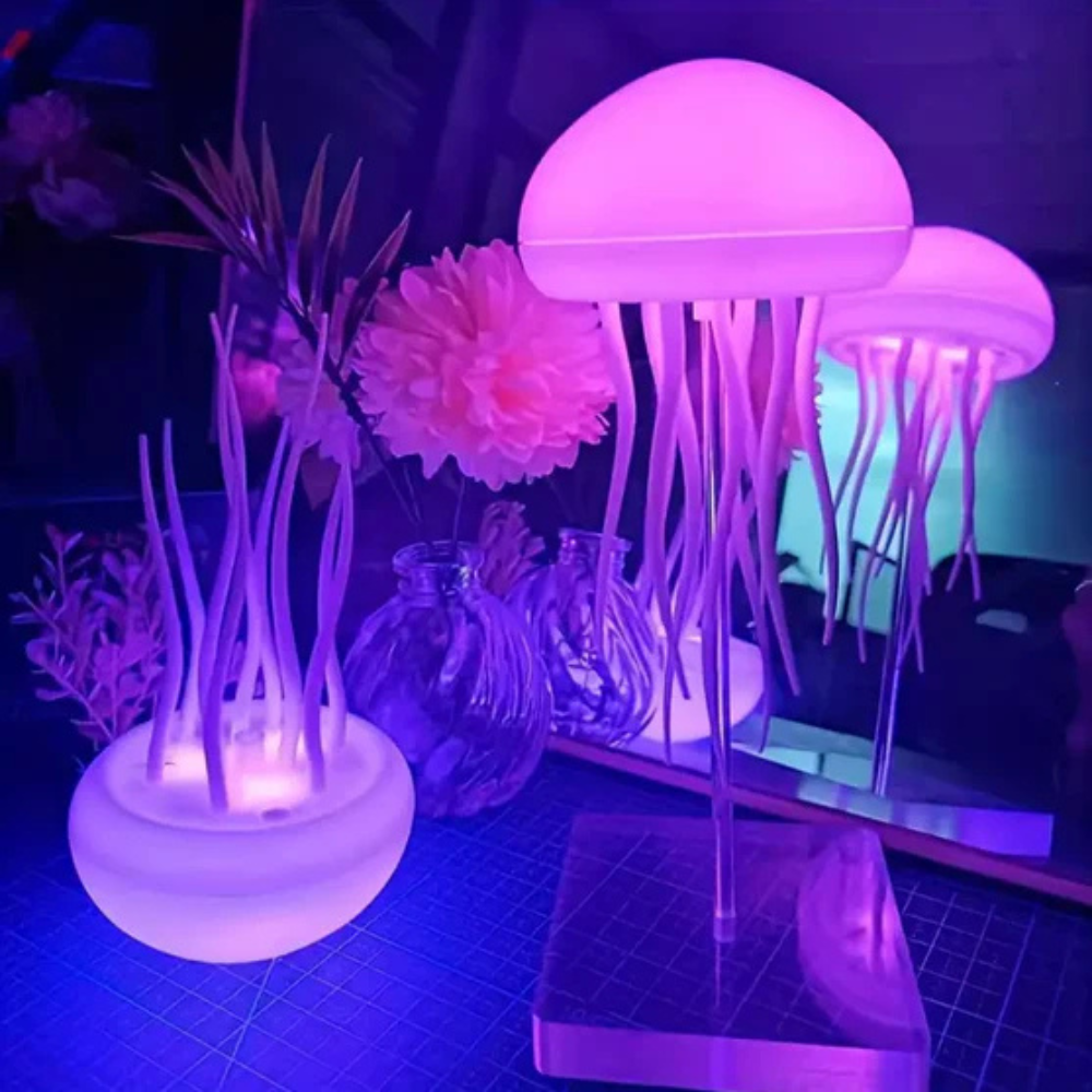 LED Night Light USB Rechargeable Jellyfish Color Changing Lamp