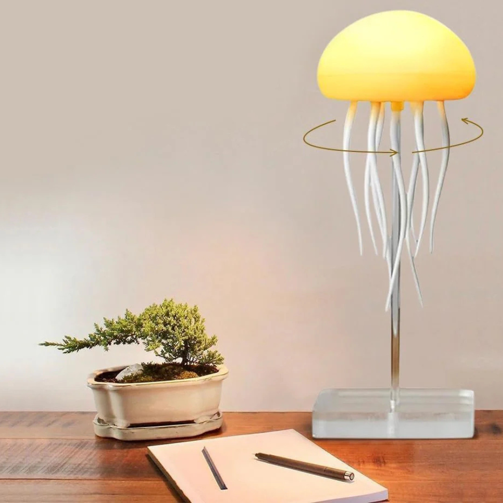 LED Nachtlicht USB Wiederaufladbare Qualle Farbwechsel Lampe