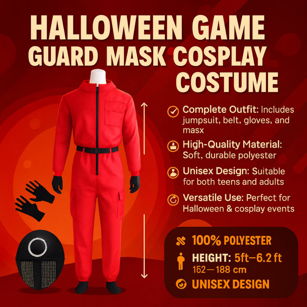 Kids Game  Game Guard Mask Cosplay Suit
