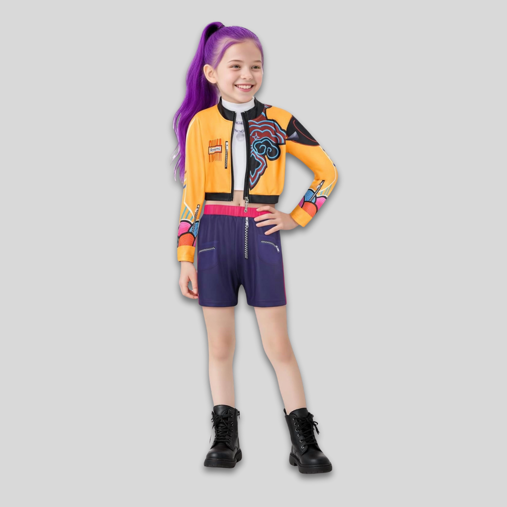 Kids Kpop Costume Pop Singer Dance Outfit Set