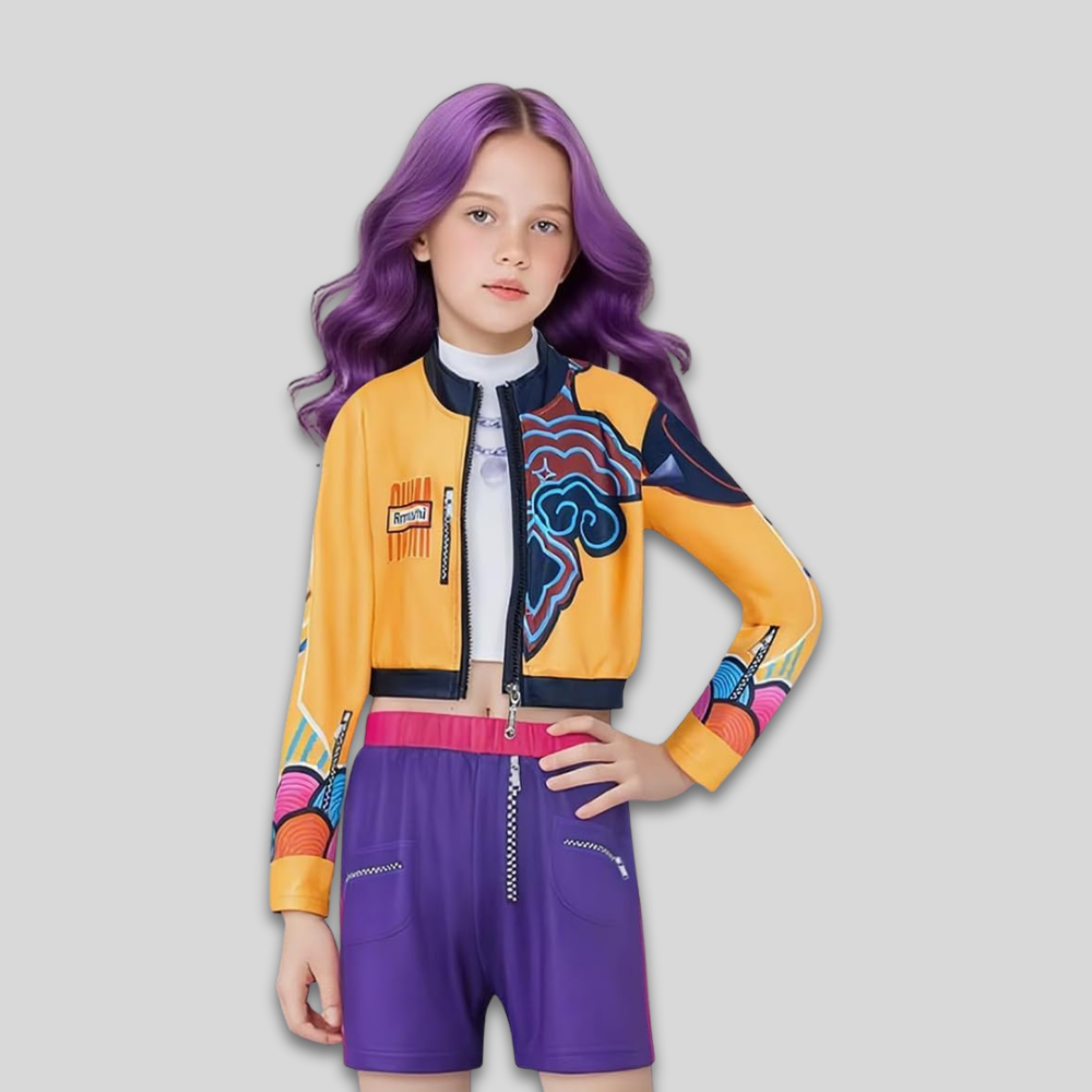 Kids Kpop Costume Pop Singer Dance Outfit Set