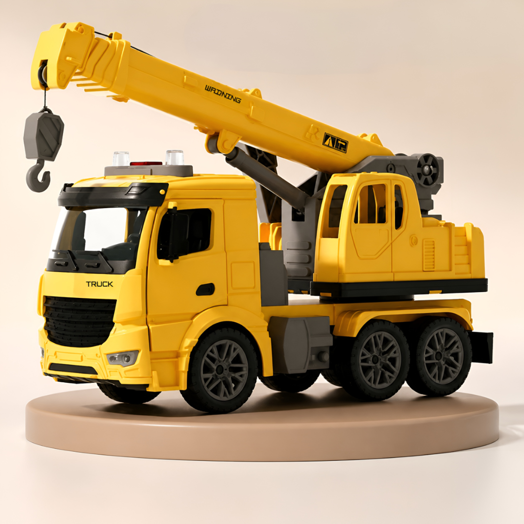 Toy Truck Crane Construction Vehicle Lights Sounds Kids Play