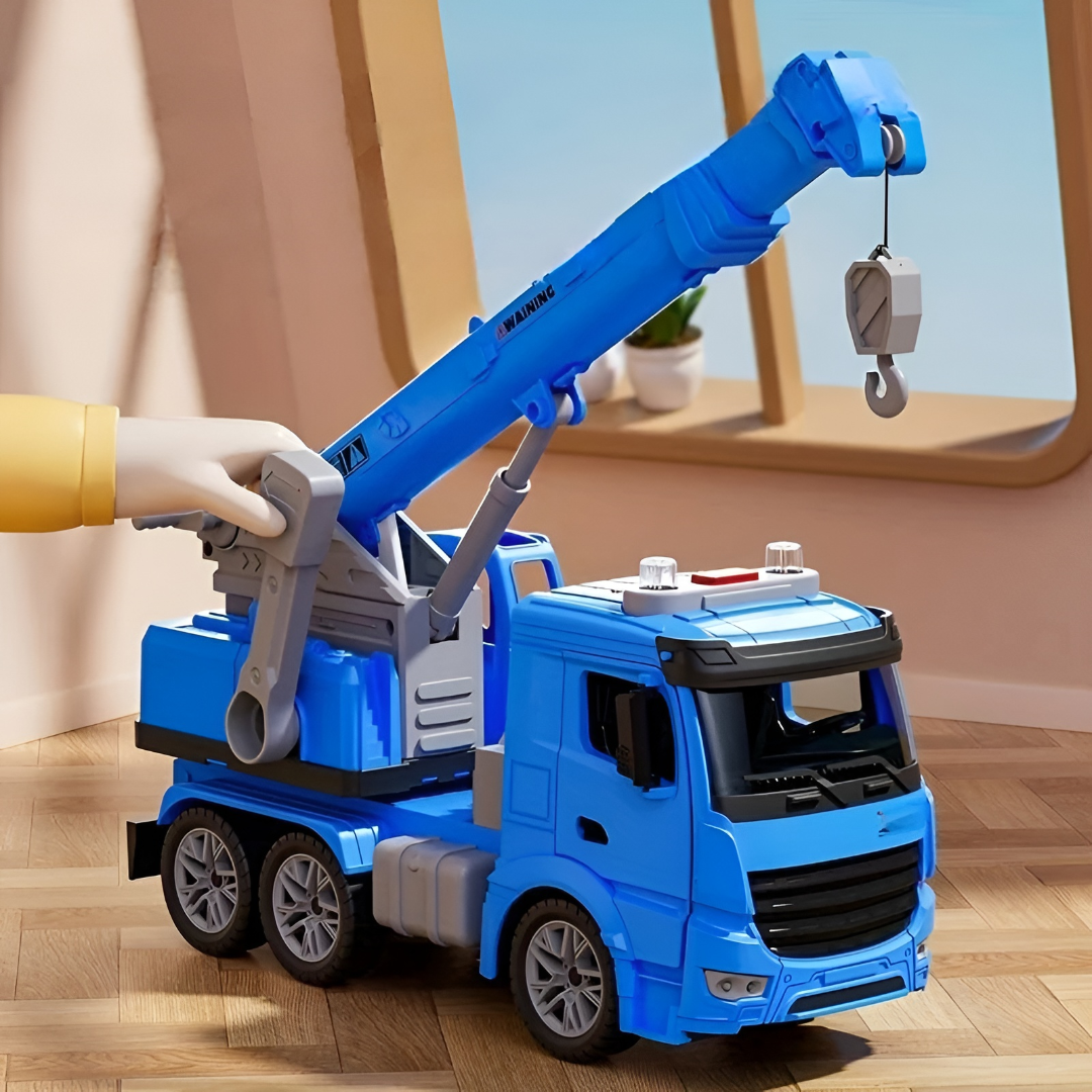 Toy Truck Crane Construction Vehicle Lights Sounds Kids Play