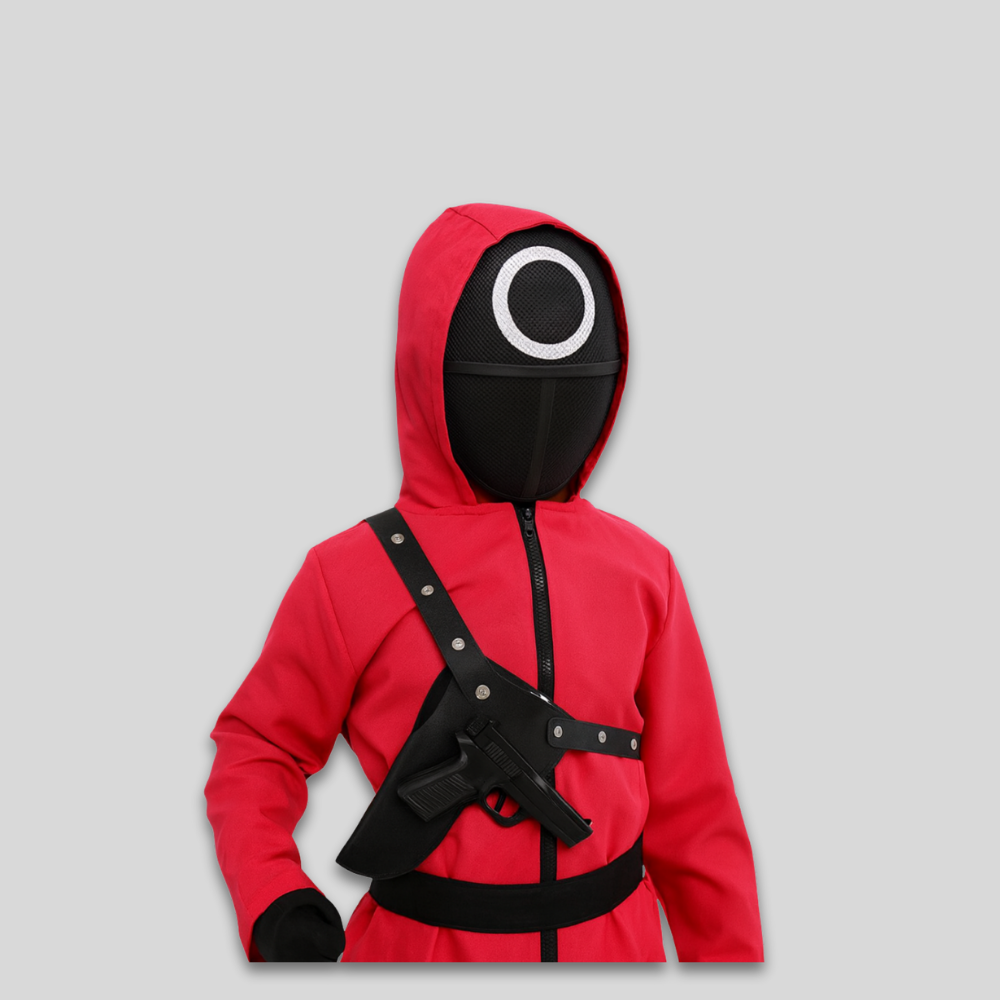 Kids Game Costume Scary Jumpsuit - Cosplay Mask Guard