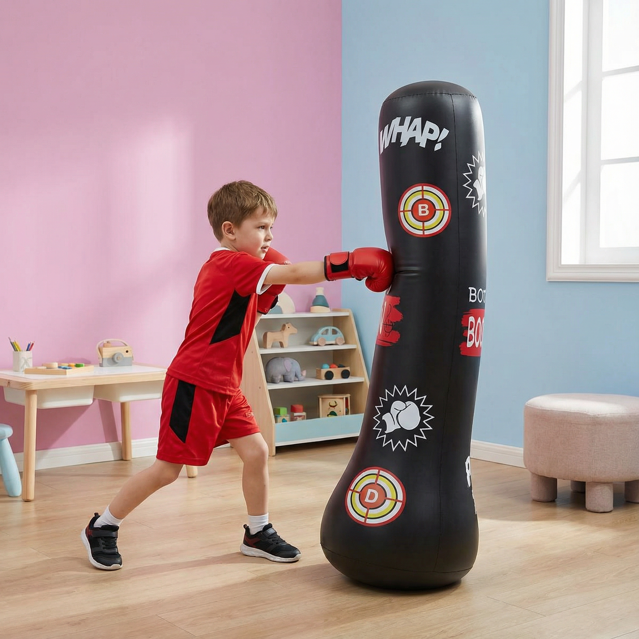 Kids Inflatable Punch Bag Water Base Toy 3