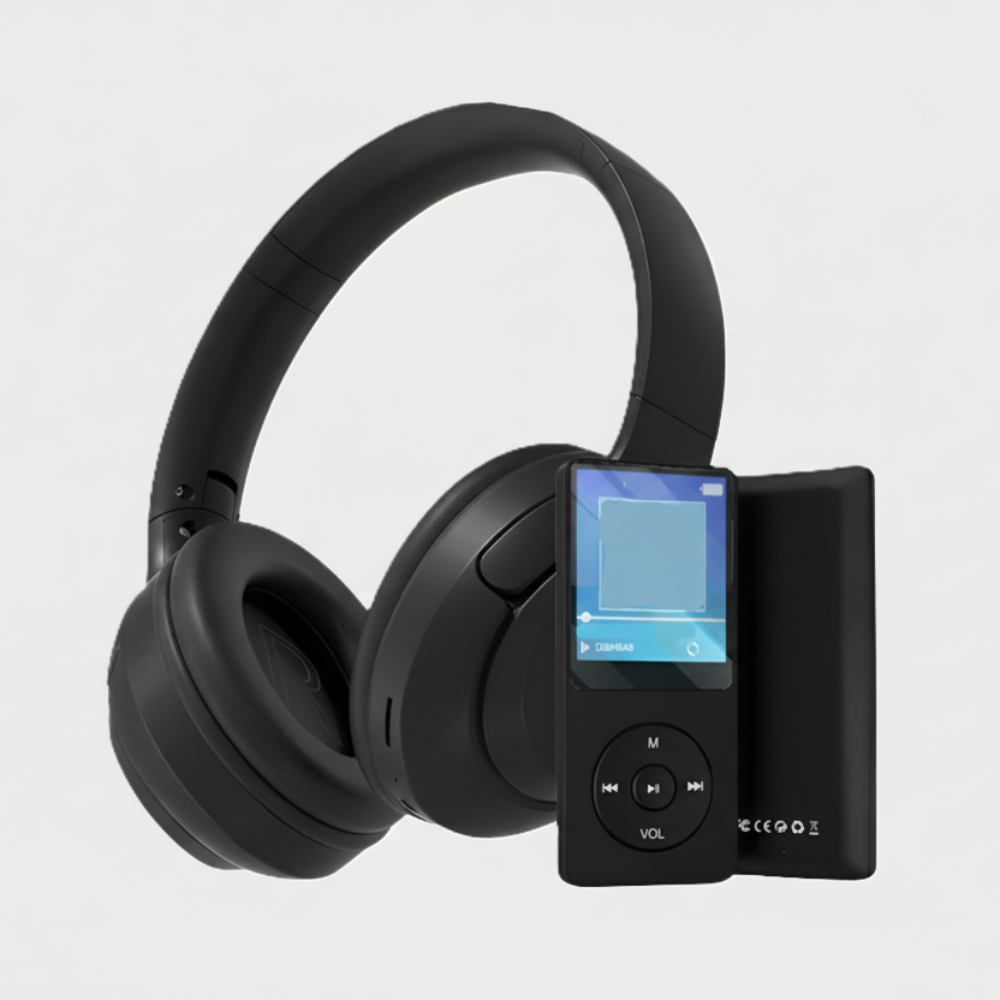 Kids MP3 Player Headset Digital Music Player 12