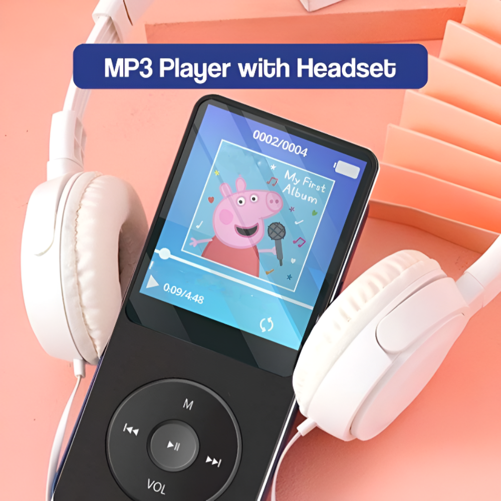 Kids MP3 Player Headset Digital Music Player 3