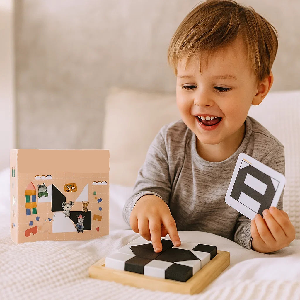 Kids Puzzle Logic Game Two Color Pocket Size 2