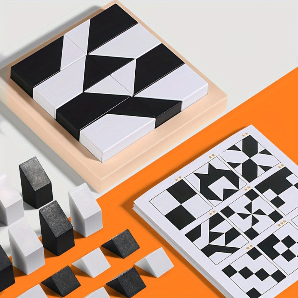 Kids Puzzle Logic Game Two Color Pocket Size 4