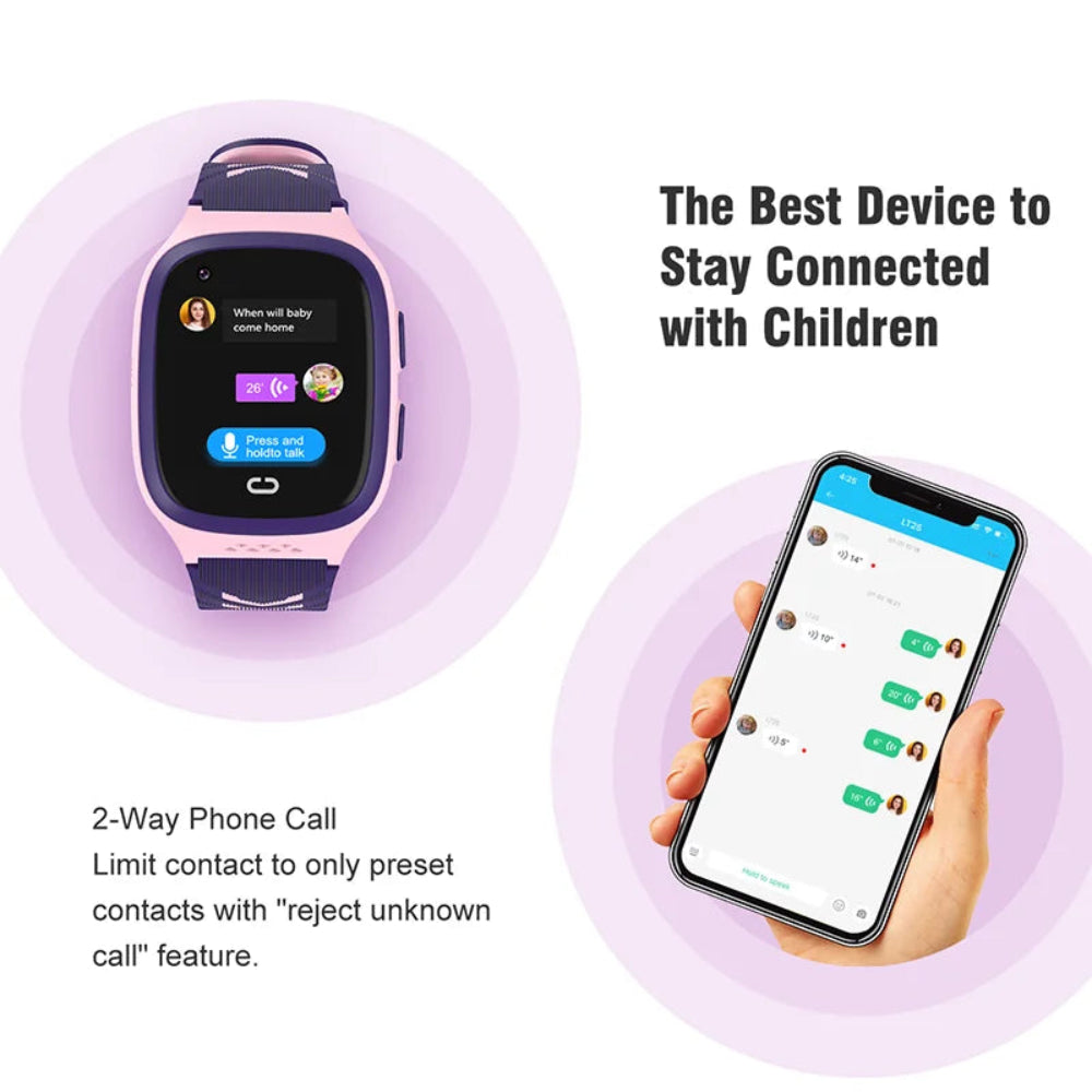 Kids Smart Watch GPS Tracker Waterproof Touchscreen Camera