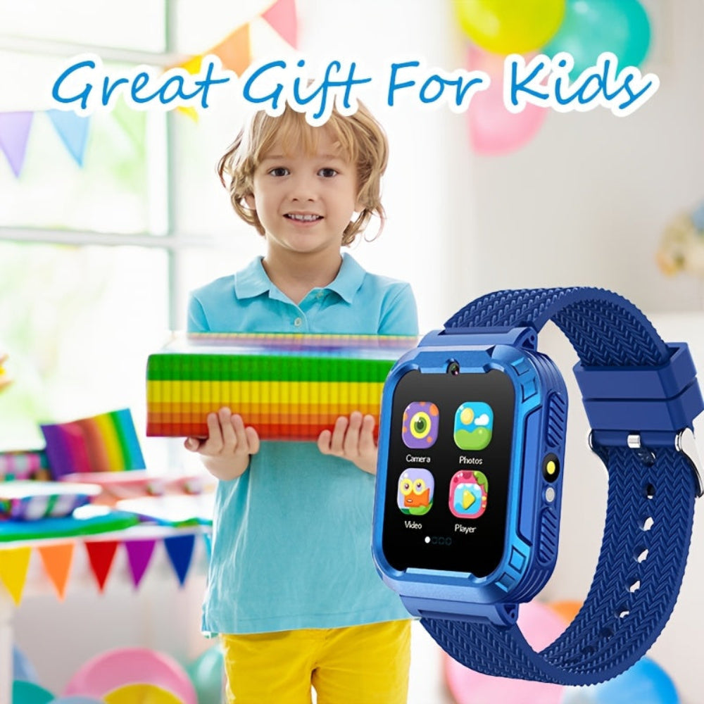 Kids Smart Watch Touchscreen USB Rechargeable Educational Fitness Tracker