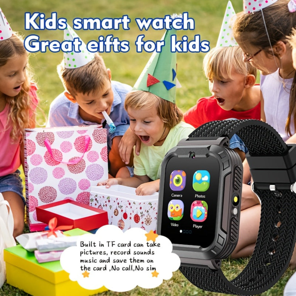 Kids Smart Watch Touchscreen USB Rechargeable Educational Fitness Tracker