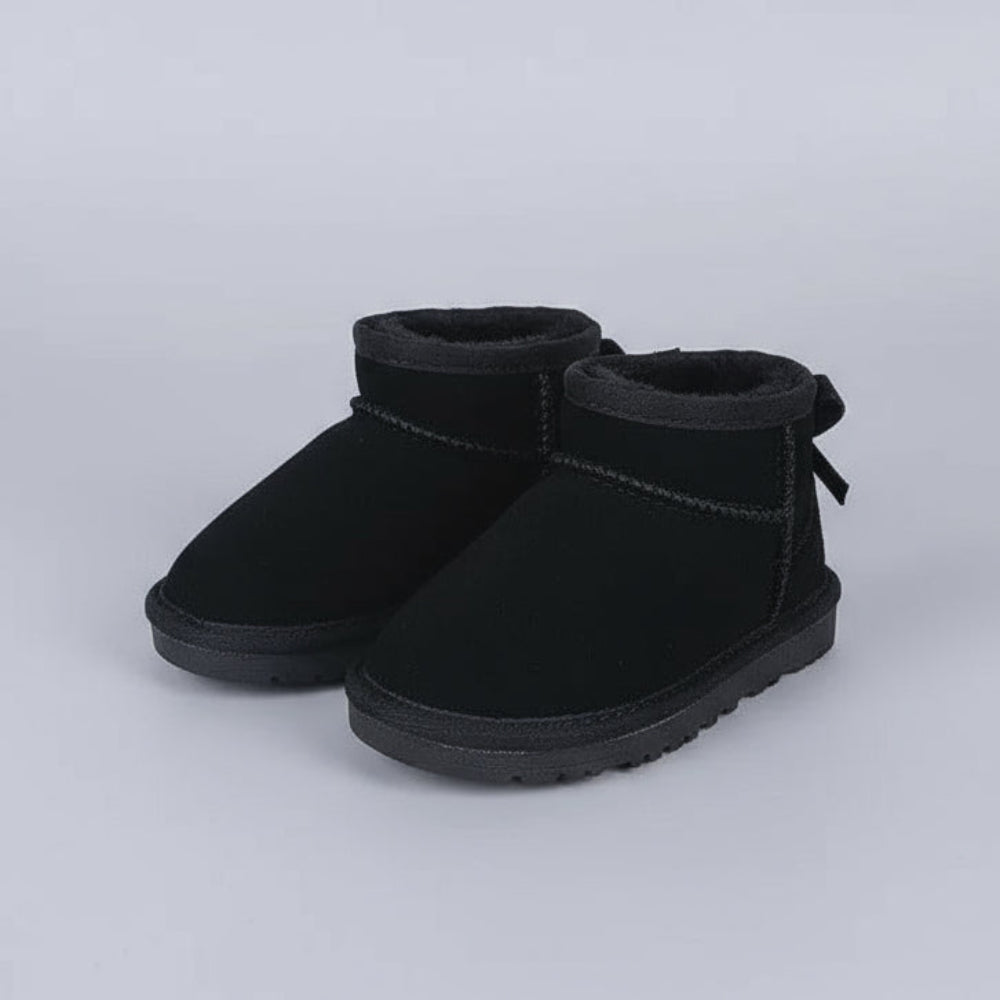 Kinder Warme Winter Schuhe mit Fellfutter - Gemütlich Rutschfeste Knöchel